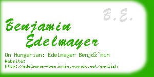 benjamin edelmayer business card